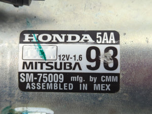 2016-2017 Honda Civic Car Starter Motor Solenoid OEM P/N:SM-75009 Fits Fits 2016 2017 2020 OEM Used Auto Parts