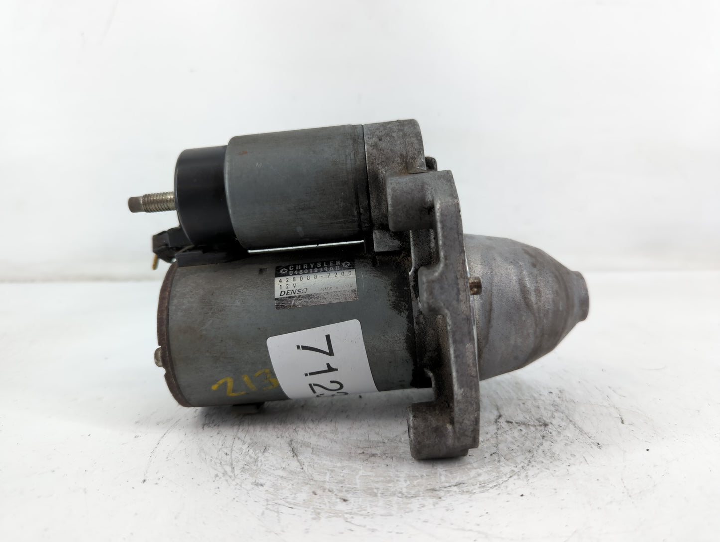 2011-2014 Dodge Avenger Car Starter Motor Solenoid OEM P/N:428000-7200 04801839AB Fits Fits 2011 2012 2013 2014 OEM Used Auto Parts - Oemusedautoparts1.com