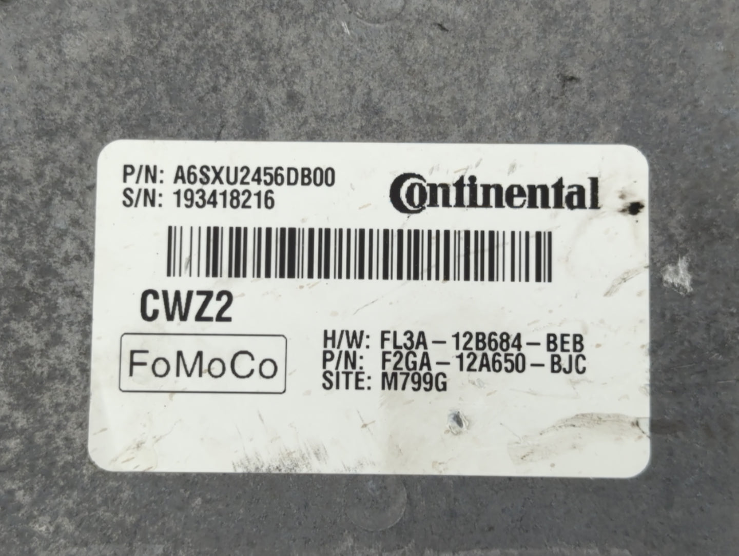2015-2018 Ford Edge PCM Engine Control Computer ECU ECM PCU OEM P/N:FL3A-12B684-BEB F2GA-12A650-BJC Fits OEM Used Auto Parts - Oemusedautoparts1.com