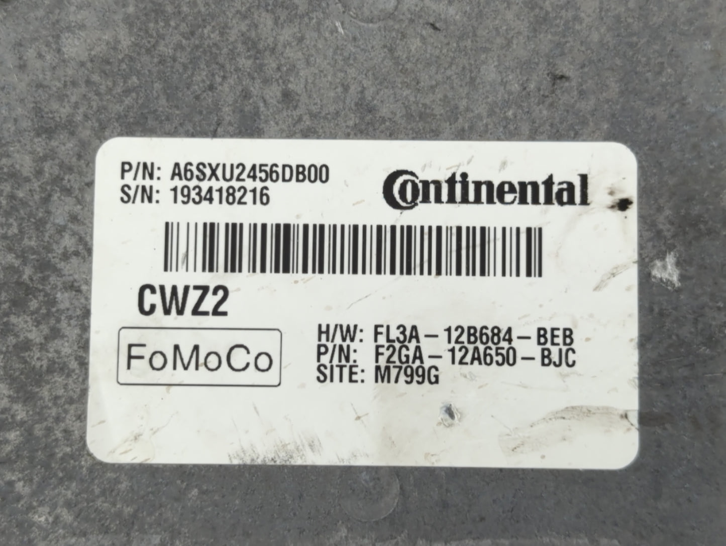 2015-2018 Ford Edge PCM Engine Control Computer ECU ECM PCU OEM P/N:FL3A-12B684-BEB F2GA-12A650-BJC Fits OEM Used Auto Parts - Oemusedautoparts1.com