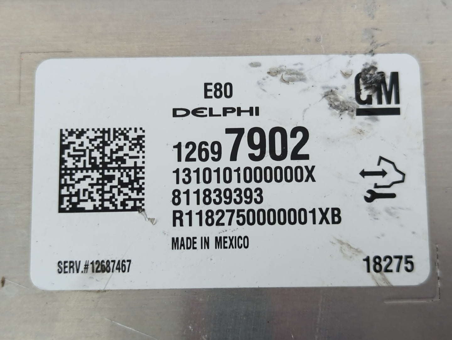 2017-2019 Cadillac Cts PCM Engine Control Computer ECU ECM PCU OEM P/N:12677902 Fits Fits 2017 2018 2019 2020 2021 2022 OEM Used Auto Parts - Oemusedautoparts1.com