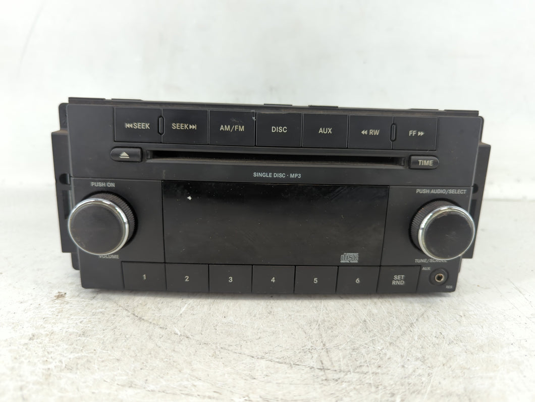 2009-2011 Jeep Wrangler Radio AM FM Cd Player Receiver Replacement P/N:P68021157AD Fits Fits 2008 2009 2010 2011 OEM Used Auto Parts