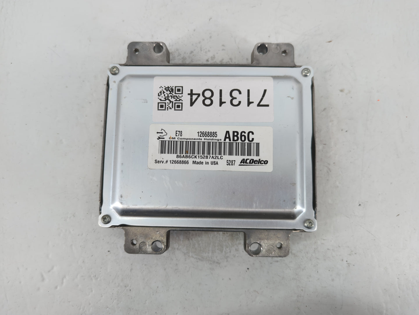 2012-2016 Chevrolet Cruze PCM Engine Control Computer ECU ECM PCU OEM P/N:E78 12668885 12668885 Fits OEM Used Auto Parts - Oemusedautoparts1.com