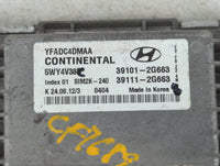 2011-2014 Hyundai Sonata PCM Engine Control Computer ECU ECM PCU OEM P/N:39111-2G663 39101-2G663 Fits Fits 2011 2012 2013 2014 OEM Used Auto Parts - Oemusedautoparts1.com