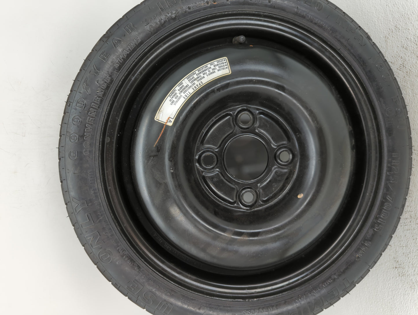 1992-2006 Hyundai Elantra Spare Donut Tire Wheel Rim Oem - Oemusedautoparts1.com