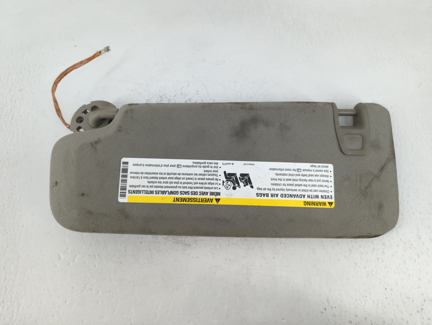 2014-2019 Cadillac Cts Sun Visor Shade Replacement Passenger Right Mirror Fits Fits 2014 2015 2016 2017 2018 2019 OEM Used Auto Parts - Oemusedautoparts1.com