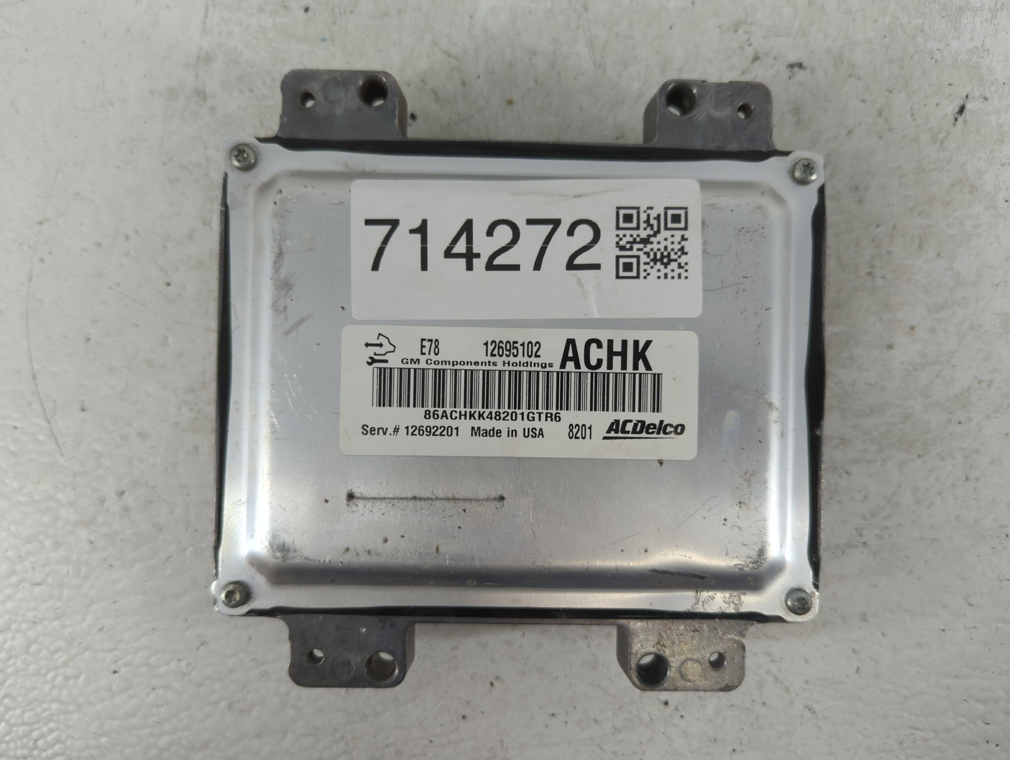 2017-2018 Chevrolet Silverado 3500 PCM Engine Control Computer ECU ECM PCU OEM P/N:12695102 12692201 Fits OEM Used Auto Parts - Oemusedautoparts1.com