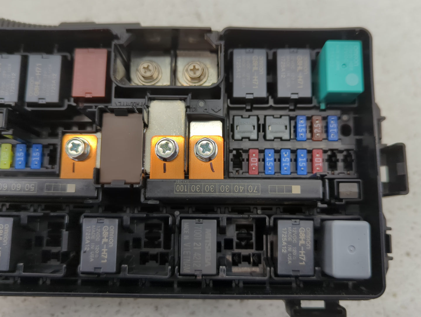2015 Honda Civic Fusebox Fuse Box Panel Relay Module P/N:072R213A92 TR0 A012 A0 Fits OEM Used Auto Parts - Oemusedautoparts1.com