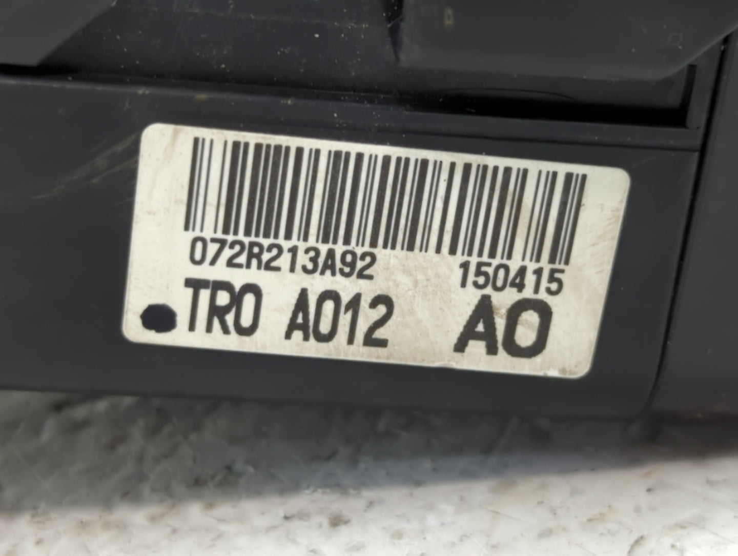 2015 Honda Civic Fusebox Fuse Box Panel Relay Module P/N:072R213A92 TR0 A012 A0 Fits OEM Used Auto Parts - Oemusedautoparts1.com