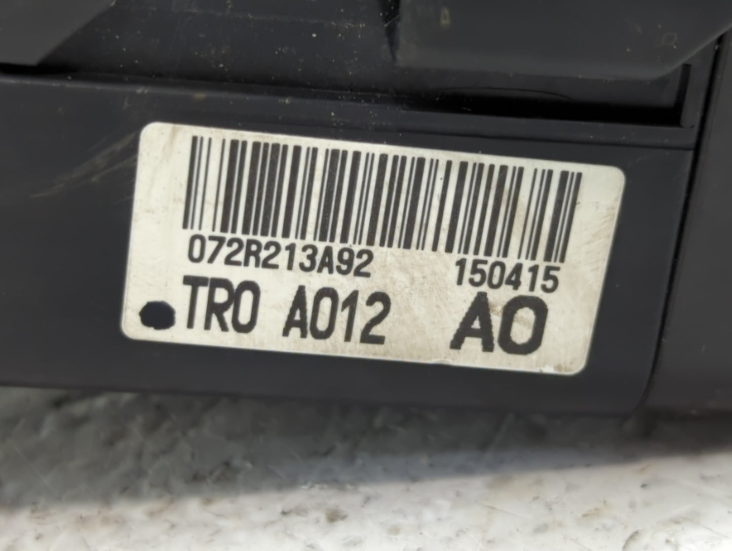 2015 Honda Civic Fusebox Fuse Box Panel Relay Module P/N:072R213A92 TR0 A012 A0 Fits OEM Used Auto Parts - Oemusedautoparts1.com
