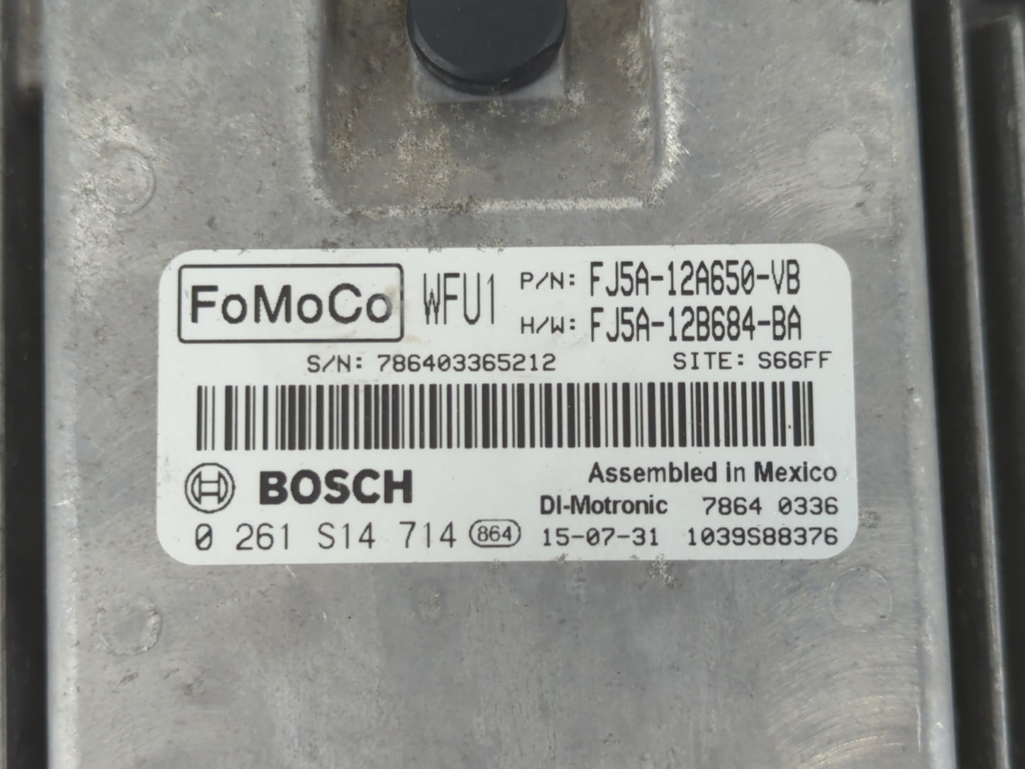 2015-2016 Ford Escape PCM Engine Control Computer ECU ECM PCU OEM P/N:FJ5A-12B684-BA FJ5A-12A650-UB Fits Fits 2015 2016 OEM Used Auto Parts - Oemusedautoparts1.com