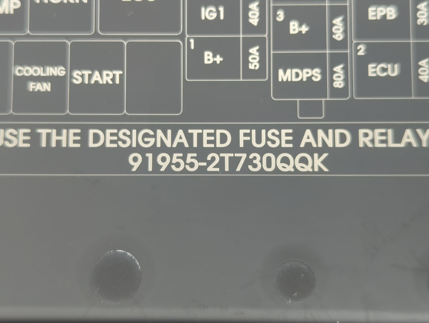 2014-2015 Kia Optima Fusebox Fuse Box Panel Relay Module P/N:91955-2T730QQK Fits Fits 2014 2015 OEM Used Auto Parts - Oemusedautoparts1.com