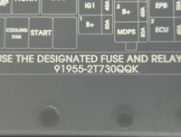 2014-2015 Kia Optima Fusebox Fuse Box Panel Relay Module P/N:91955-2T730QQK Fits Fits 2014 2015 OEM Used Auto Parts - Oemusedautoparts1.com