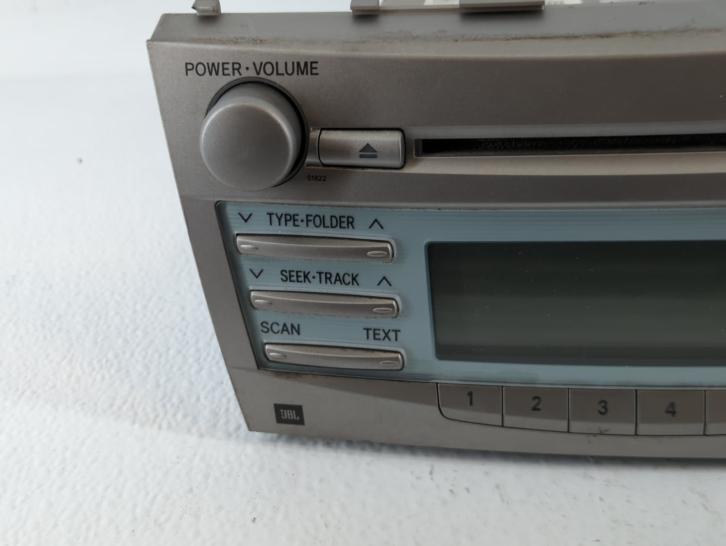 2007-2009 Toyota Camry Radio AM FM Cd Player Receiver Replacement P/N:86120-33A00 Fits Fits 2007 2008 2009 OEM Used Auto Parts - Oemusedautoparts1.com