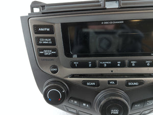 2003-2007 Honda Accord Radio AM FM Cd Player Receiver Replacement P/N:M4G478020 39175-SDN-L120-M2 Fits OEM Used Auto Parts