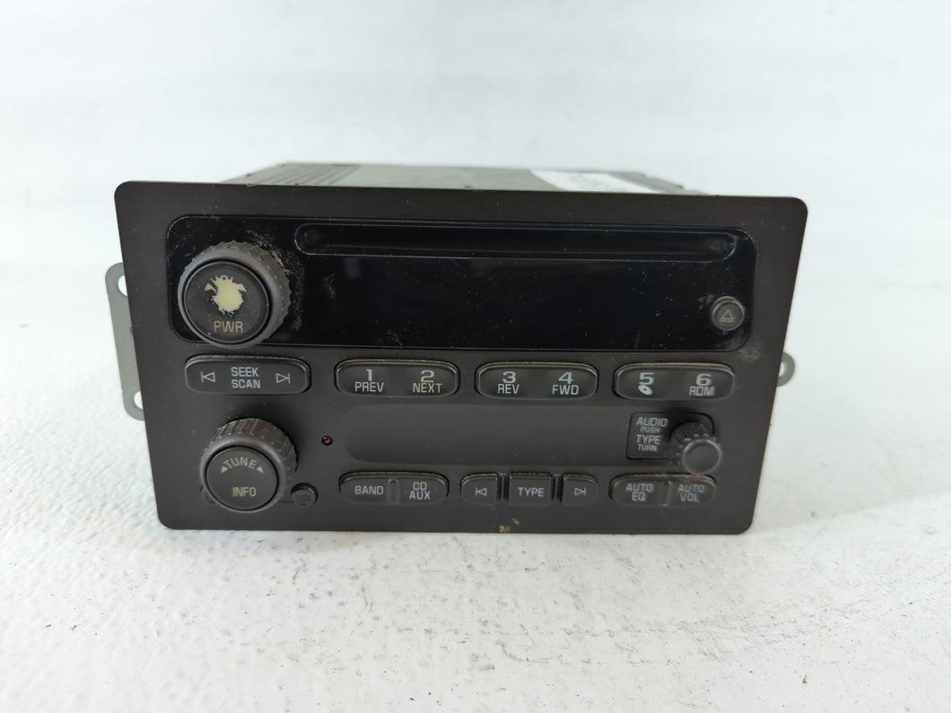 2005-2009 Gmc Envoy Radio AM FM Cd Player Receiver Replacement P/N:15850275 Fits Fits 2005 2006 2007 2008 2009 OEM Used Auto Parts