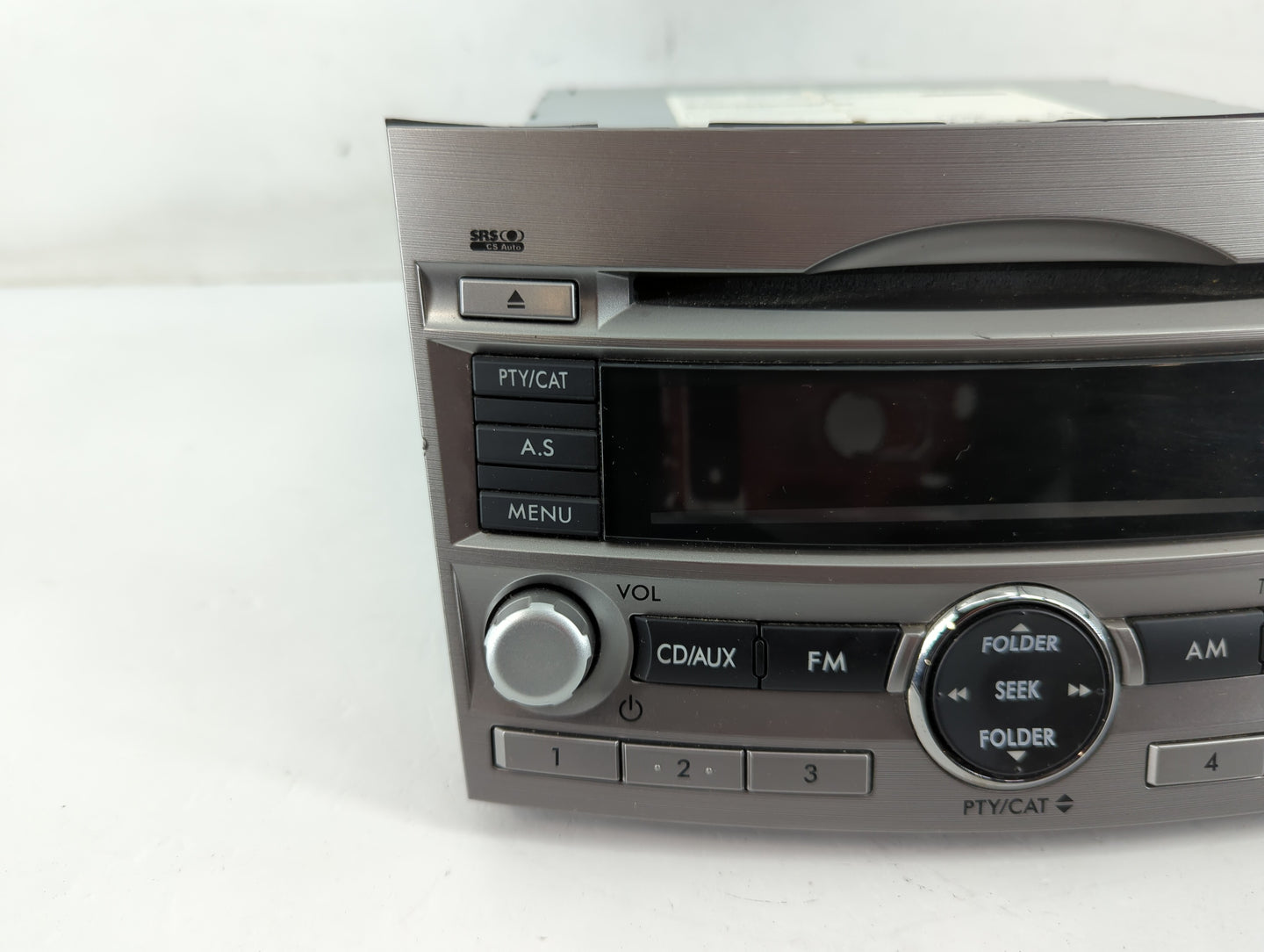 2010-2012 Subaru Legacy Radio AM FM Cd Player Receiver Replacement P/N:86201AJ6A Fits Fits 2010 2011 2012 OEM Used Auto Parts - Oemusedautoparts1.com