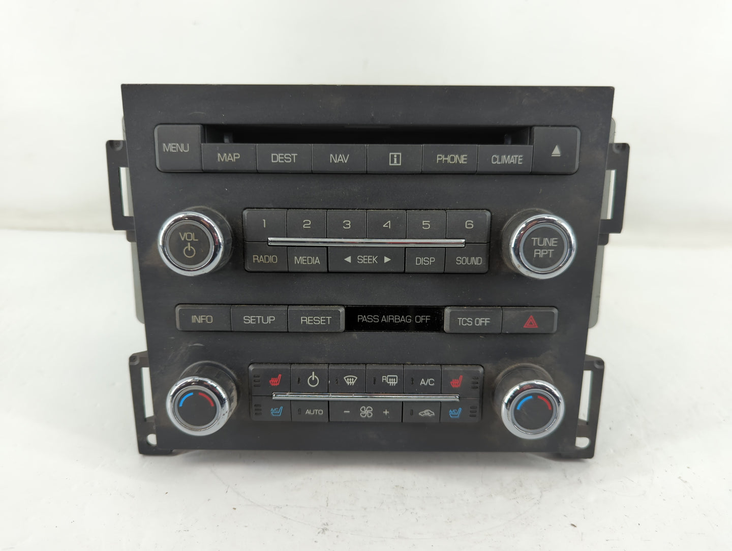 2011 Lincoln Mks Radio AM FM Cd Player Receiver Replacement P/N:BA5T 18K931BB Fits OEM Used Auto Parts - Oemusedautoparts1.com