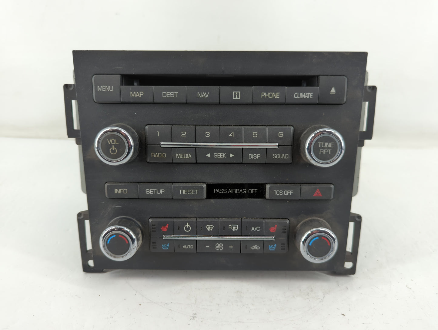 2011 Lincoln Mks Radio AM FM Cd Player Receiver Replacement P/N:BA5T 18K931BB Fits OEM Used Auto Parts - Oemusedautoparts1.com