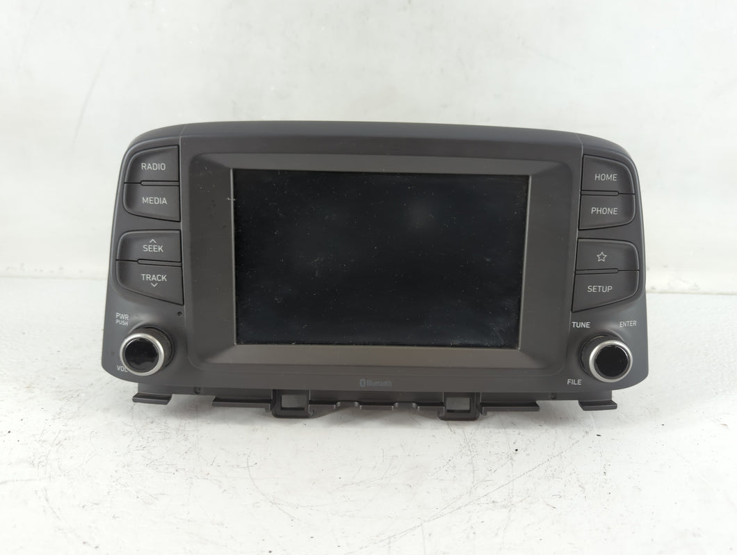 2018-2021 Hyundai Kona Radio AM FM Cd Player Receiver Replacement P/N:96160J9020TMT Fits Fits 2018 2019 2020 2021 OEM Used Auto Parts