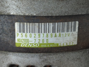 2018 Jeep Grand Cherokee Alternator Replacement Generator Charging Assembly Engine OEM P/N:P56029789AA MX421000-7200 Fits OEM Used Auto Parts