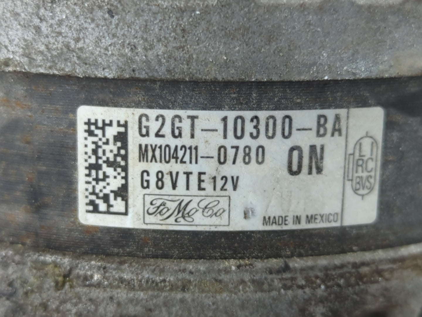 2015-2018 Ford Edge Alternator Replacement Generator Charging Assembly Engine OEM P/N:MX104211-0780 G2GT-10300-BA Fits OEM Used Auto Parts - Oemusedautoparts1.com