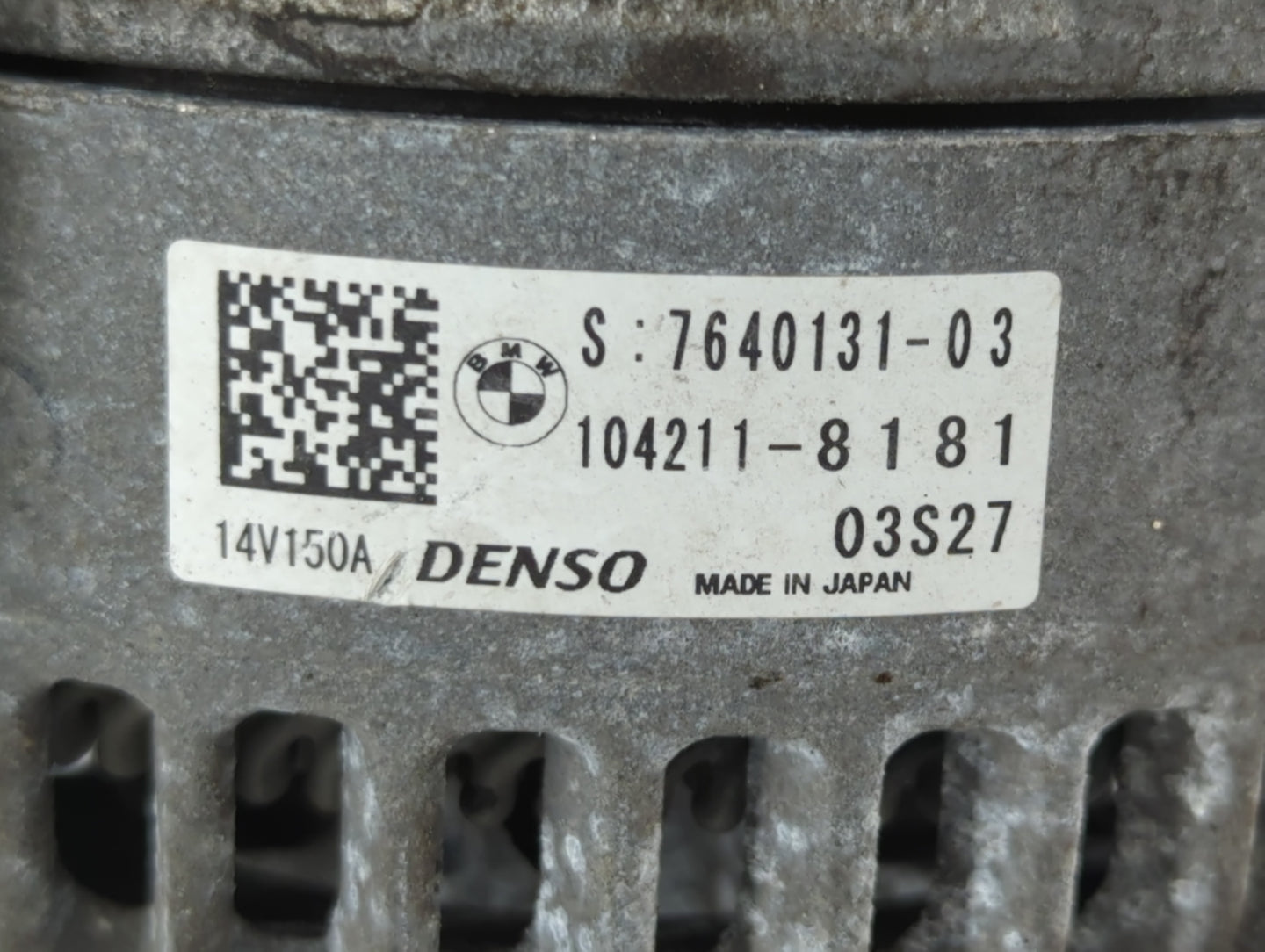 2016-2019 Mini Cooper Alternator Replacement Generator Charging Assembly Engine OEM P/N:104211-8181 Fits Fits 2016 2017 2018 2019 OEM Used Auto Parts - Oemusedautoparts1.com