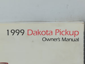 1999 Dodge Dakota Owners Manual Book Guide P/N:81-326-9932 OEM Used Auto Parts