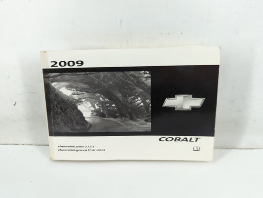 2009 Chevrolet Cobalt Owners Manual Book Guide P/N:25776709 B OEM Used Auto Parts - Oemusedautoparts1.com
