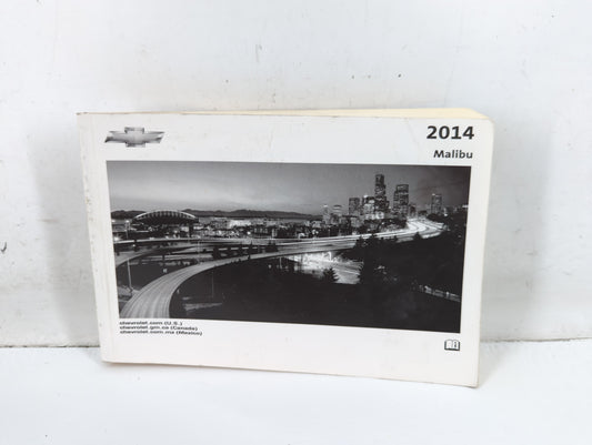 2014 Chevrolet Malibu Owners Manual Book Guide P/N:22825339 A OEM Used Auto Parts - Oemusedautoparts1.com