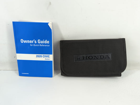 2020 Honda Civic Owners Manual Book Guide P/N:00X31-TBA-G400 0G-11003, 31TBAG40 OEM Used Auto Parts - Oemusedautoparts1.com