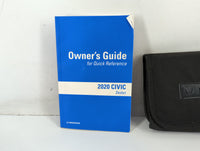 2020 Honda Civic Owners Manual Book Guide P/N:00X31-TBA-G400 0G-11003, 31TBAG40 OEM Used Auto Parts - Oemusedautoparts1.com