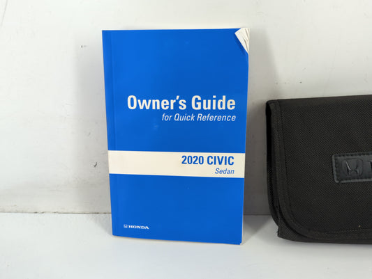 2020 Honda Civic Owners Manual Book Guide P/N:00X31-TBA-G400 0G-11003, 31TBAG40 OEM Used Auto Parts