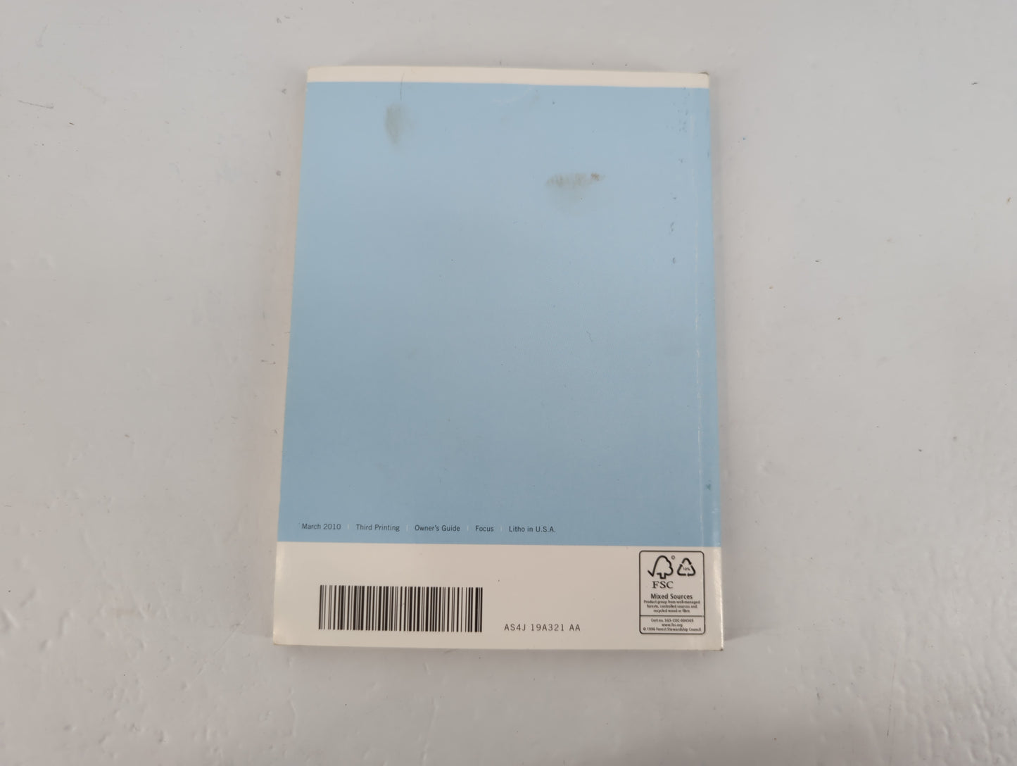 2010 Ford Focus Owners Manual Book Guide P/N:AS4J 19A321 AA OEM Used Auto Parts - Oemusedautoparts1.com