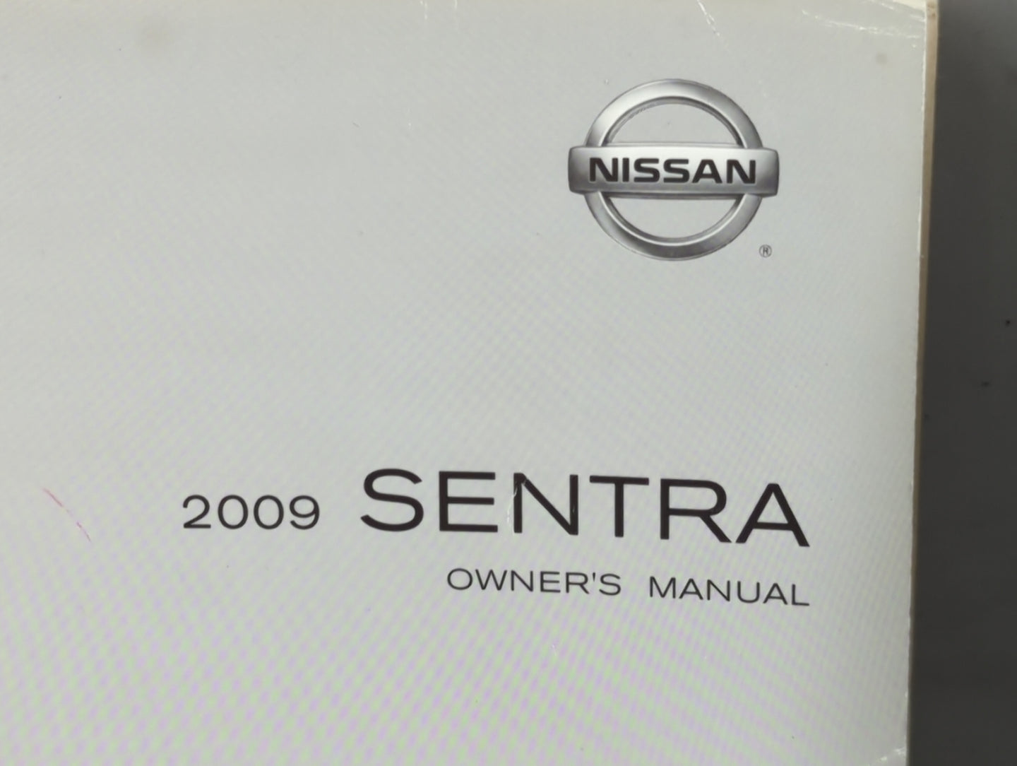 2009 Nissan Sentra Owners Manual Book Guide P/N:0M9E-0B16U2 OEM Used Auto Parts - Oemusedautoparts1.com