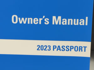 2023 Honda Passport Owners Manual Book Guide P/N:00X31-TGS-6400 OEM Used Auto Parts