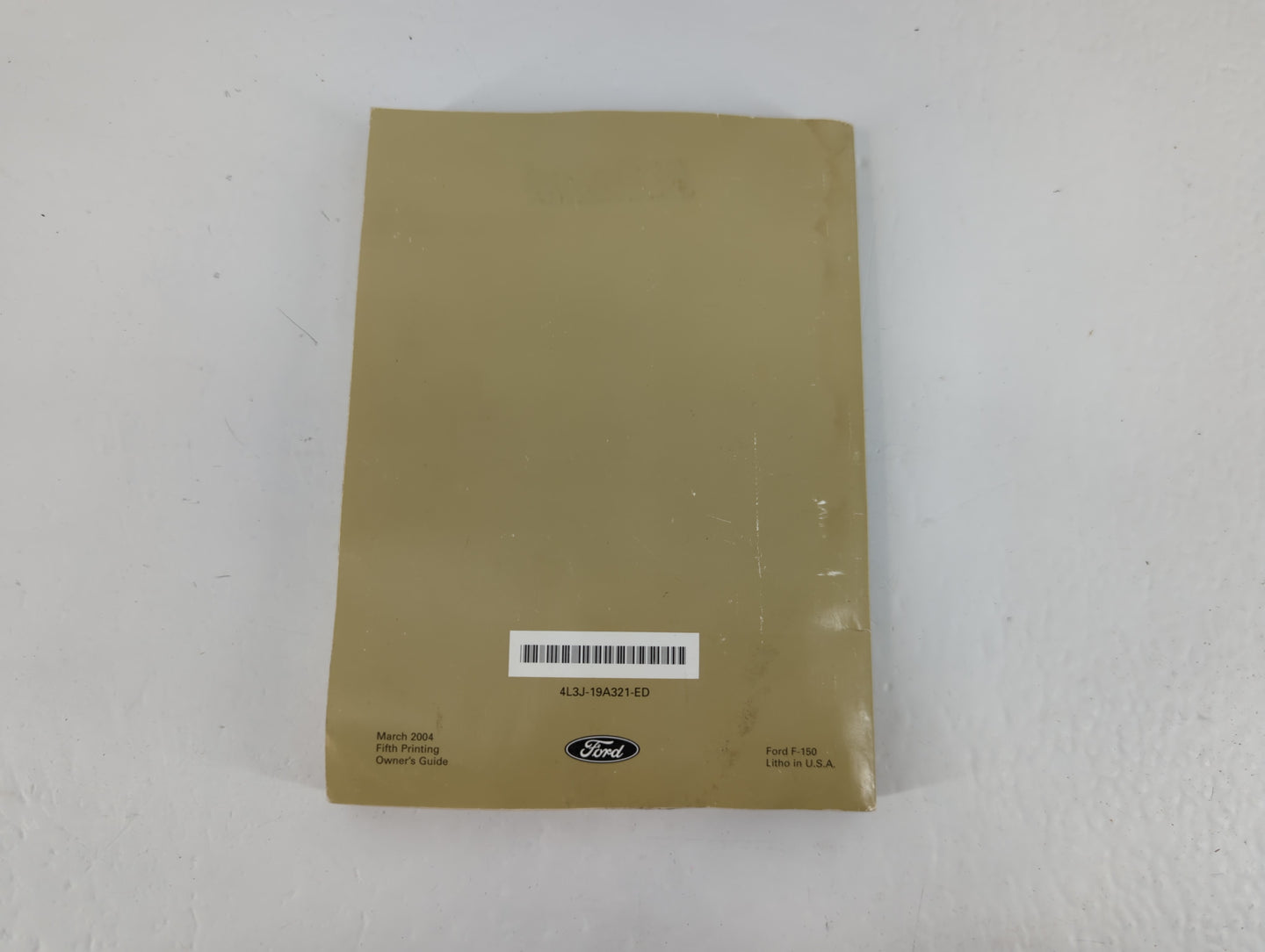 2004 Ford F-150 Owners Manual Book Guide P/N:4L3J-19A321-ED OEM Used Auto Parts - Oemusedautoparts1.com