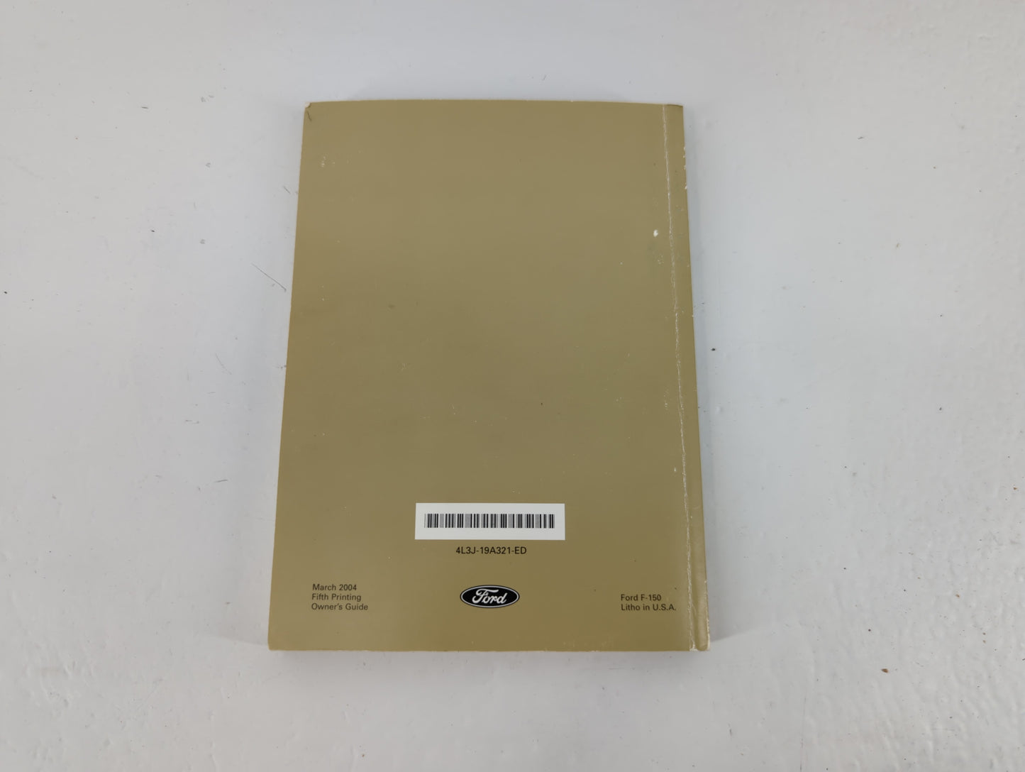 2004 Ford F-150 Owners Manual Book Guide P/N:4L3J-19A321-ED OEM Used Auto Parts - Oemusedautoparts1.com