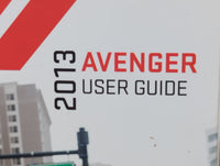 2013 Dodge Avenger Owners Manual Book Guide P/N:13041-926-AA OEM Used Auto Parts - Oemusedautoparts1.com