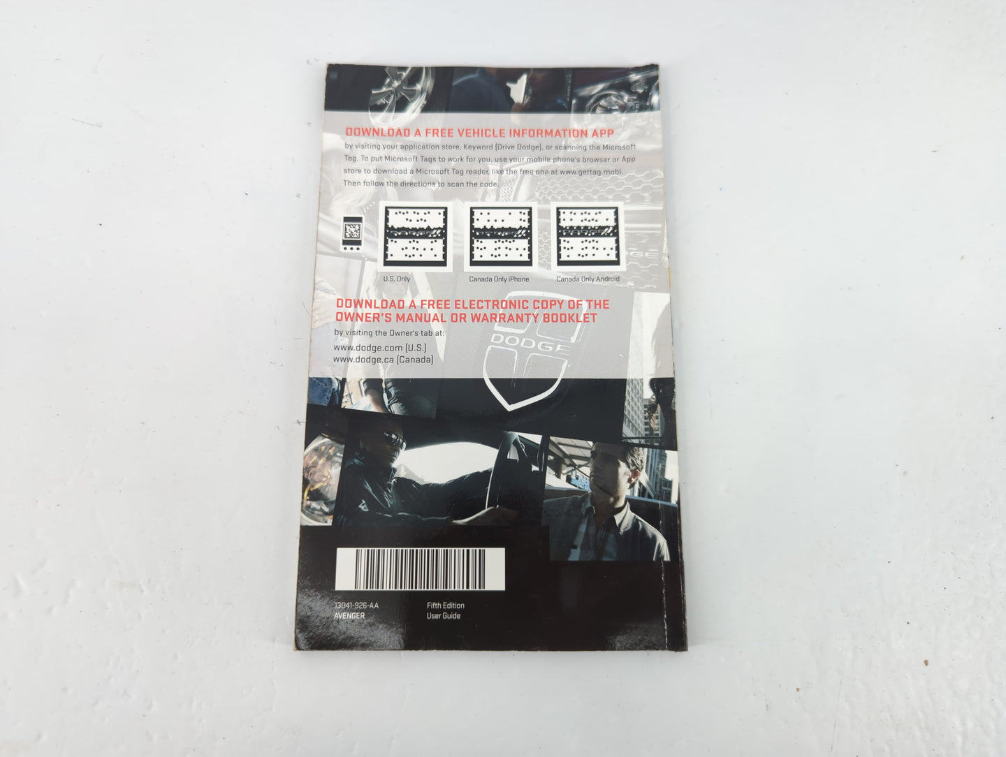 2013 Dodge Avenger Owners Manual Book Guide P/N:13041-926-AA OEM Used Auto Parts - Oemusedautoparts1.com