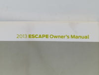 2013 Ford Escape Owners Manual Book Guide P/N:DJ5J 19A321 A OEM Used Auto Parts - Oemusedautoparts1.com