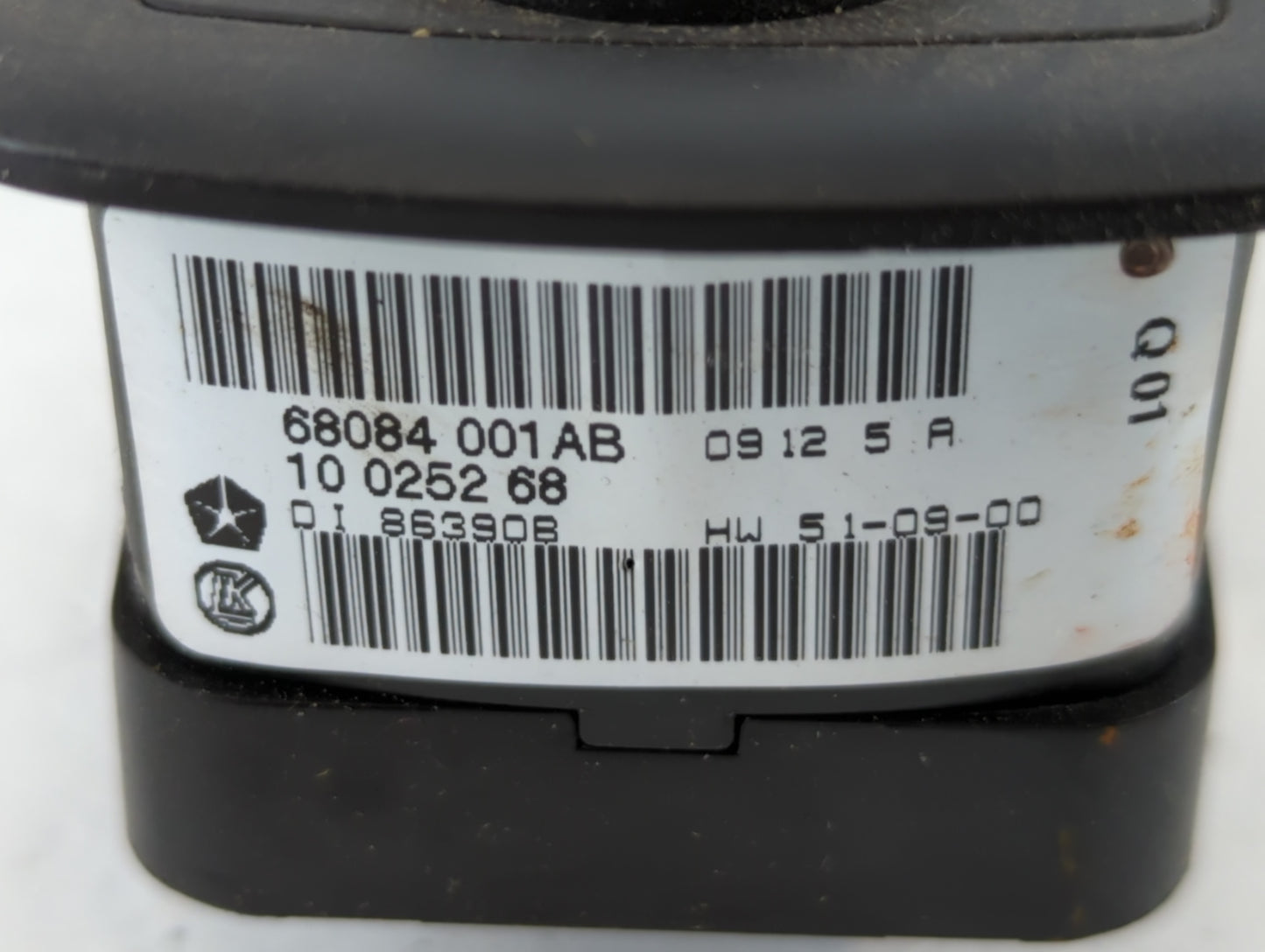 2012 Dodge Journey Master Power Window Switch Replacement Driver Side Left P/N:10 0252 68 68084 001AB Fits OEM Used Auto Parts - Oemusedautoparts1.com