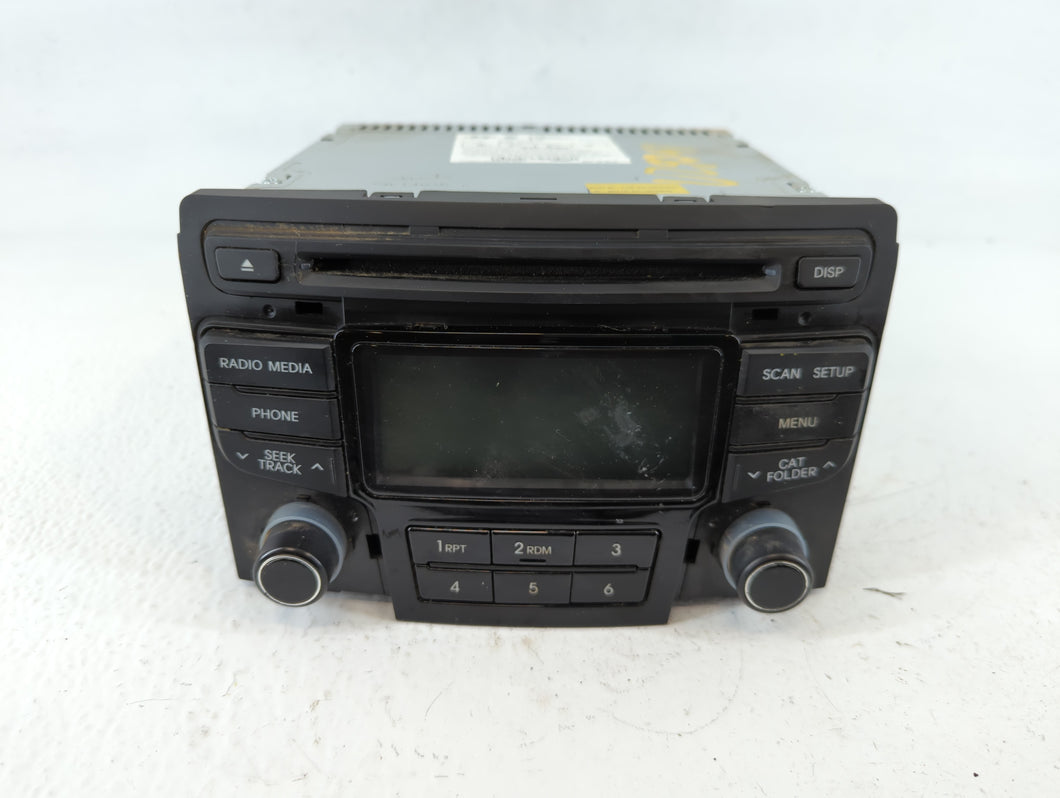 2012-2014 Hyundai Sonata Radio AM FM Cd Player Receiver Replacement P/N:96180-3Q700 Fits Fits 2012 2013 2014 OEM Used Auto Parts