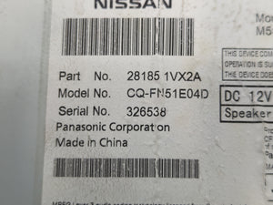 2012-2015 Nissan Rogue Radio AM FM Cd Player Receiver Replacement P/N:28185 1VX2A Fits Fits 2012 2013 2014 2015 OEM Used Auto Parts