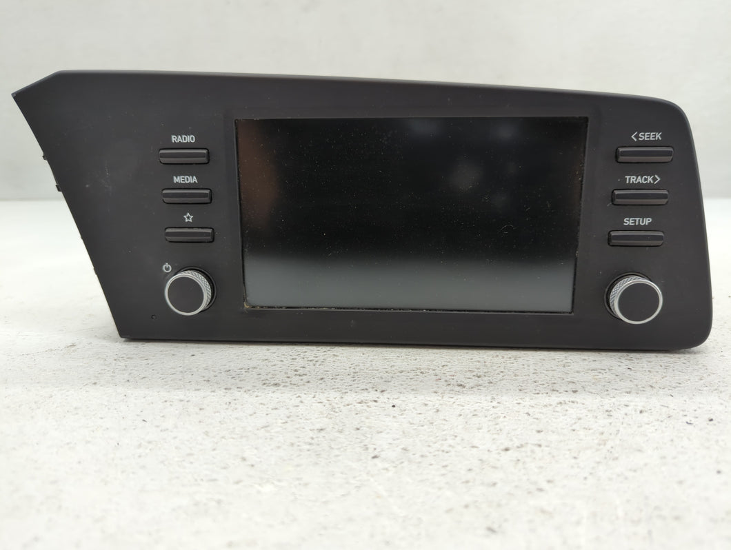 2021-2022 Hyundai Elantra Radio AM FM Cd Player Receiver Replacement P/N:96160-AA230LS5 Fits Fits 2021 2022 OEM Used Auto Parts