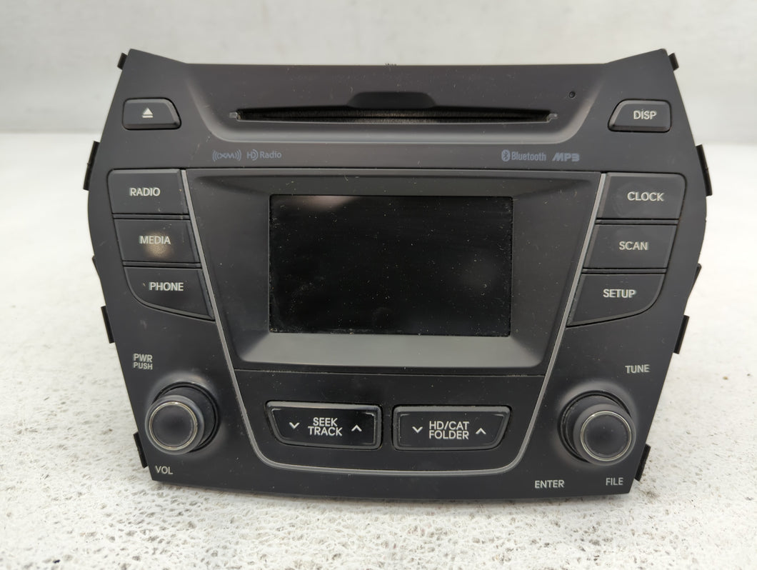 2013-2014 Hyundai Santa Fe Radio AM FM Cd Player Receiver Replacement P/N:96180-4Z1004X Fits Fits 2013 2014 OEM Used Auto Parts