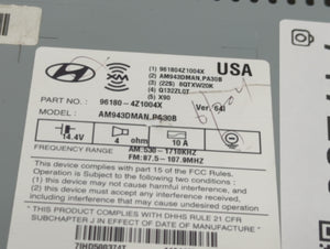 2013-2014 Hyundai Santa Fe Radio AM FM Cd Player Receiver Replacement P/N:96180-4Z1004X Fits Fits 2013 2014 OEM Used Auto Parts