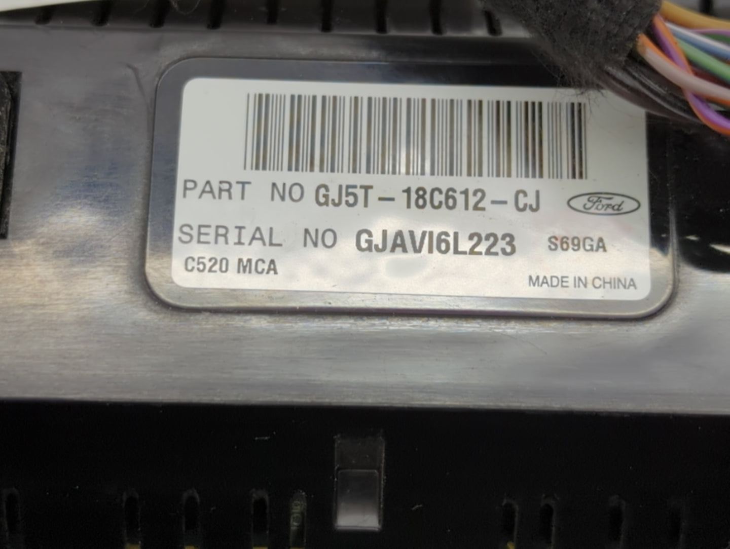 2018-2019 Ford Escape Climate Control Module Temperature AC/Heater Replacement P/N:GJ5T-18C612-CJ Fits Fits 2018 2019 OEM Used Auto Parts - Oemusedautoparts1.com