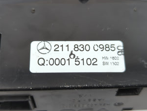 2003 Mercedes-Benz E320 Climate Control Module Temperature AC/Heater Replacement P/N:211 830 0985 Fits OEM Used Auto Parts