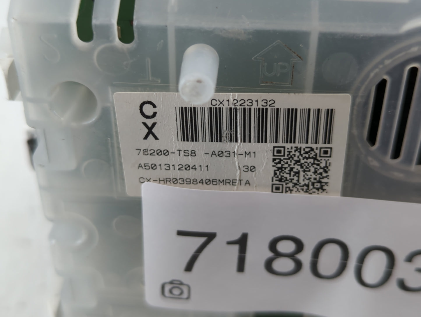 2012-2015 Honda Civic Instrument Cluster Speedometer Gauges P/N:A5013120411 78200-TS8-A031-M1 Fits Fits 2012 2013 2014 2015 OEM Used Auto Parts - Oemusedautoparts1.com